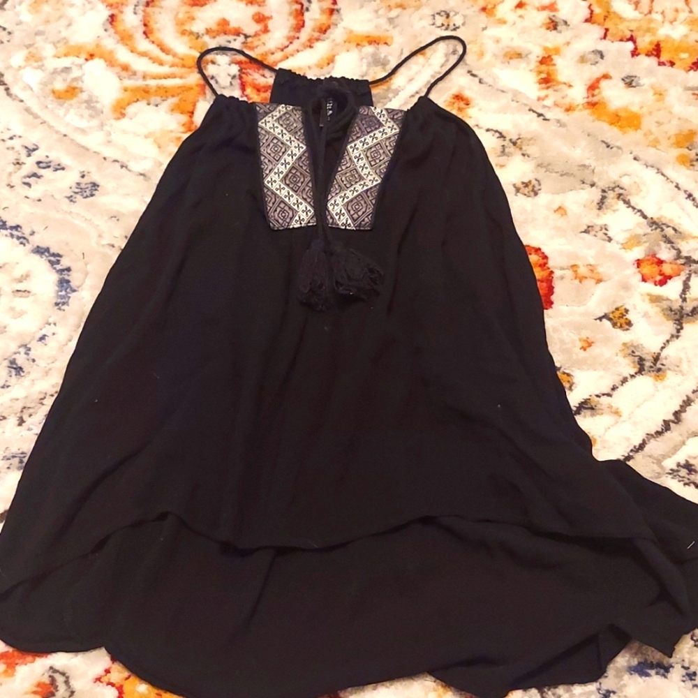 3 for $20!! 😍  Full Tilt Flowy Black Tank Top
